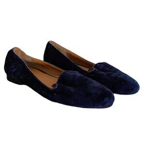 Cooperative Blue‎ Velvet Flats